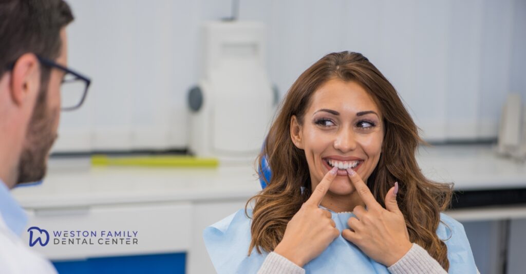 Patient taking treatment at Emergency Dentist in Weston
