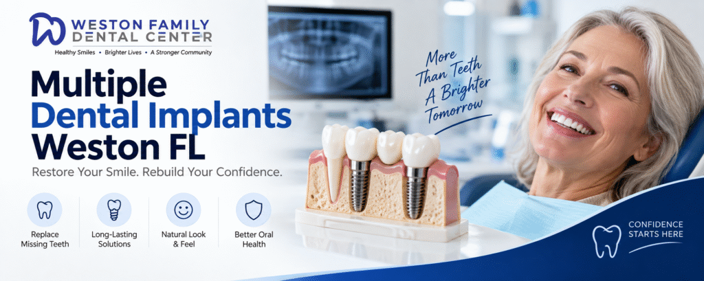 image showing of Multiple Dental Implants Weston FL: 7 Things to Know